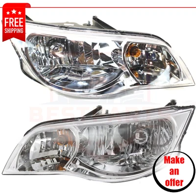 New Headlights Set of 2 left right side halogen for 2003-2007 Saturn Ion 2, 3 - Imagem 1 de 4
