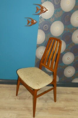 60er Stuhl Eßzimmerstuhl Danish design Teak DEN BLAA FABRIK (VAMDRUP) chair 1v.4 - Bild 1 von 4