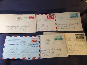 Thirteen (13) 1947 USPS First Day Covers 6 Air Mail 7 Commemorative - Picture 1 of 3