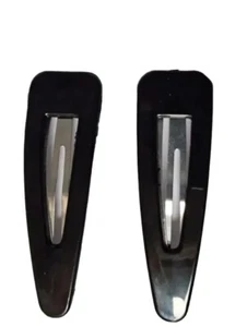 6 cm Grande Negro Liso Bendies Sleepies Cabello Snap Clips Deslizantes Escuela Alfileres Reino Unido - Imagen 1 de 5