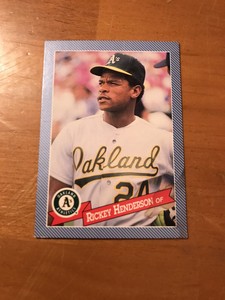 1993 Hostess #23 Rickey Henderson Oakland Athletics HOF