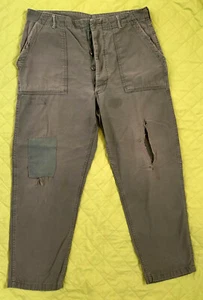 Pantalones de fatiga militar del ejército de las FDI/EE. UU. OG-107 Yom Kippur/era de la guerra de Vietnam talla 38x31‎ - Imagen 1 de 8