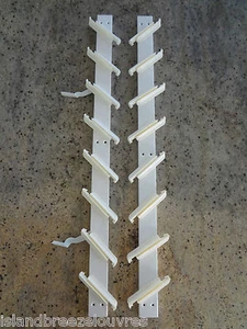 LOUVRE WINDOW FRAMES 737mm high WHITE - Picture 1 of 1
