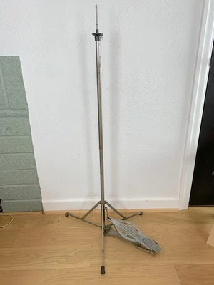 WM F LUDWIG WFL Base Plana Al ras Hi-Hat Platillo Soporte Años 60 De Colección Níquel Raro Ringo Foto 1 de 4