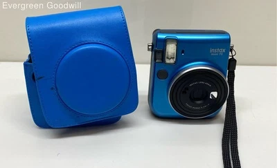 Cámara fotográfica instantánea Fujifilm Instax Mini 70 con estuche azul sin probar para P/R Foto 1 de 4