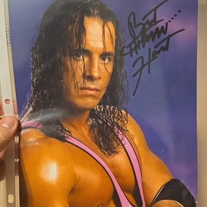 Bret Hitman Hart Wwf Signed 8x10 Photo Autograph Coa - Picture 1 of 5