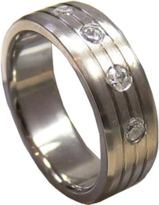 Anillo de titanio SilverDream para hombre y mujer talla 17 RXT4047 - Imagen 1 de 2