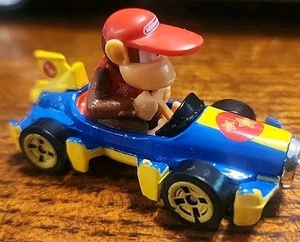 Diddy Kong Mach 8 Mario Kart Character Cars Hot Wheels Loose 2018 Nintendo - Picture 1 of 5