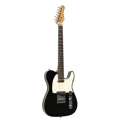 Stagg SEL-STD BLK Standard Series Electric Guitar - Black - Image 1 of 4