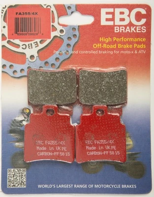 06-08 Arctic Cat ATV 250 DVX Sport Rear Left FA-SFA-TT-X Brake Pads EBC FA355/4X - Image 1 of 2