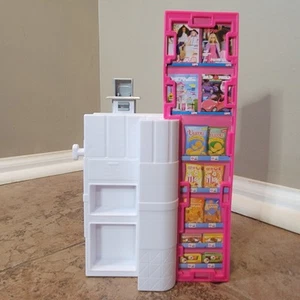 Barbie Supermarket Grocery Store Playset Magazine Rack 2017 Mattel - Picture 1 of 6