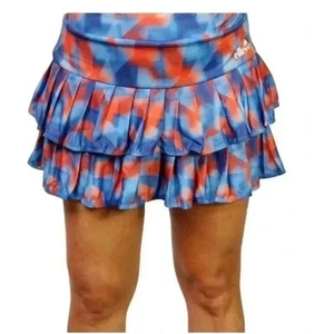 Ellesse Zatanna Tie-Dye Tiered Skort Size L Pickleball Athleisure Flirty Tennis - Picture 1 of 9