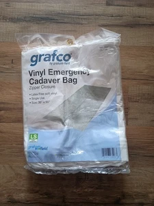 Grafco Notfall Leichen Körper Leichen Tasche 36" x 90" 6 Mil Vinyl 3831 - Bild 1 von 3