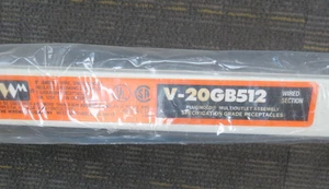 PLUGMOLD PREWIRED RACEWAY- V-20GB512- 5 OUTLET- 60" LENGTH -NEW IN PLASTIC !! - Picture 1 of 6