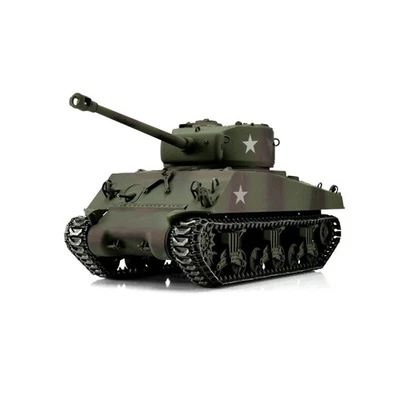 Torro RC Panzer M4A3 Sherman 76mm tarn BB Schuss 1:16 - Bild 1 von 4