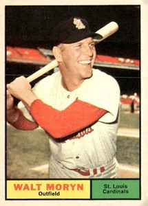 1961 Topps #91 Walt Moryn Baseball Card St. Louis Cardinals Ex - NrMt - Picture 1 of 2