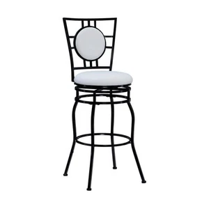 Townsend Adjustable Height Black Cushioned Bar Stool - Picture 1 of 12