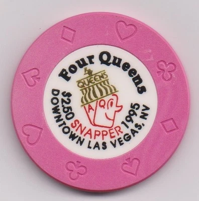 Four Queens $2.50 SNAPPER Chip 1995-Las Vegas - Image 1 of 2