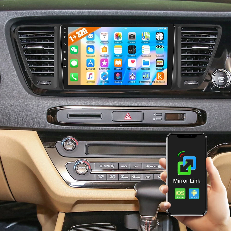 For Kia Carnival Sedona 2015-2020 1+32GB 9" Car Stereo Radio Android 13 GPS Navi - Image 1 of 4