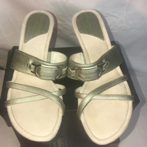 Life Stride Sauna Metalic Strap mint Wedge Heel 6M - Picture 1 of 8