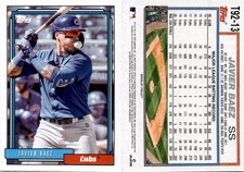 Javier Baez 2021 Topps Update Baseball Card T92-13  Chicago Cubs