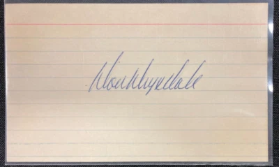 1950S/60S AUTO! BASEBALL SIGNED 3X5 CARD DON DRYSDALE W/COA JSA AVAILABLE CF - Image 1 of 2
