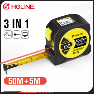 3 in 1 Digitales Laser-Entfernungsmesser 5m Bandmaß Rollmaßband Messband Maßband - Bild 1 von 14