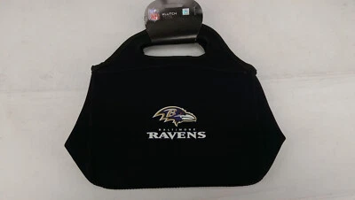 Nuevo Bolso de Mano Neopreno Utility Almuerzo Cubo Klutch Pittsburgh Baltimore Ravens Foto 1 de 4