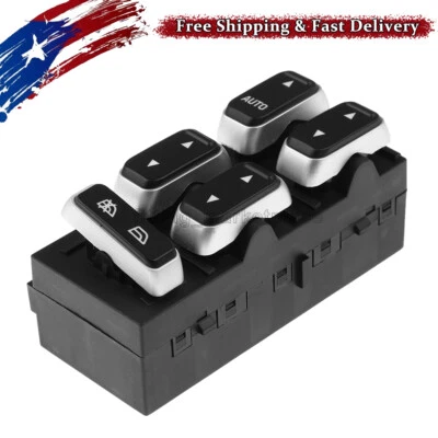 Interruptor de ventana eléctrica del lado del conductor de Lincoln Town Car 2003-2008 5W1Z-14529-BA Foto 1 de 4