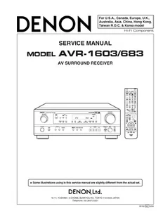 Service Manual-Anleitung für Denon AVR-1603, AVR-683 - Picture 1 of 1