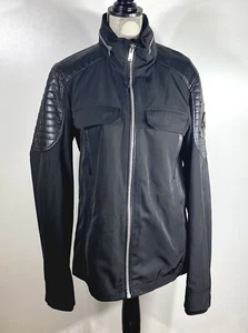 Moose Knuckles Men's Saint Michel Black Jacket with Lambskin Shoulders Size S - Picture 1 of 8