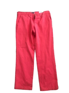 Club Room Mens Pants retro red Size 33x30 Stretch Classic Chinos New!! - Picture 1 of 2