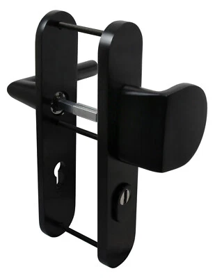 Wohnungstür ES2 Schutzbeschlag Heros Schwarz WE-72 Knauf ZA Türklinke Türdrücker - Bild 1 von 3