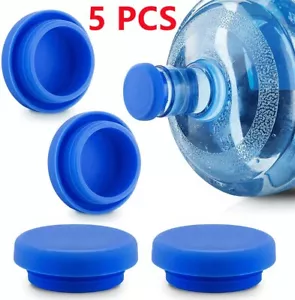 5Pcs Reusable Water Bottle Barrell Cap Replacement 55mm 3/5 Gallon Water Jug Lid - Picture 1 of 6