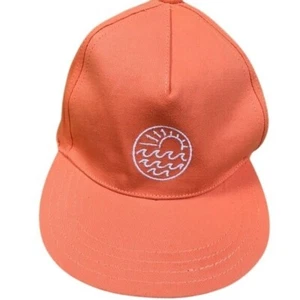 Gymboree Boys Baseball Hat XS/S NWT Orange Sun & Waves Adjustable Strap - Picture 1 of 3