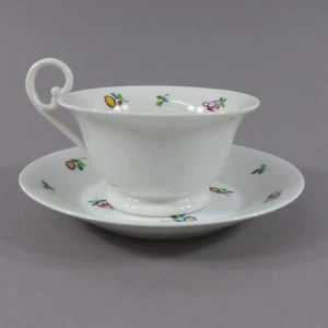 Taza de té de porcelana Nymphenburg con platillo margaritas (02) - Imagen 1 de 7