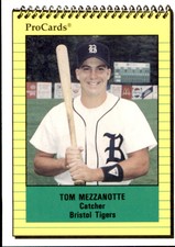 1991 Bristol Tigers ProCards #3607 Tom Mezzanotte Warwick Rhode Island RI Card