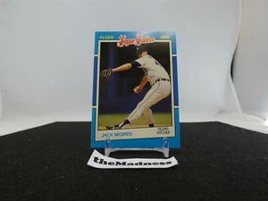 1990 Fleer League Leaders Jack Morris Baseball Card #27 Detroit Tigers Oddball - Picture 1 of 1