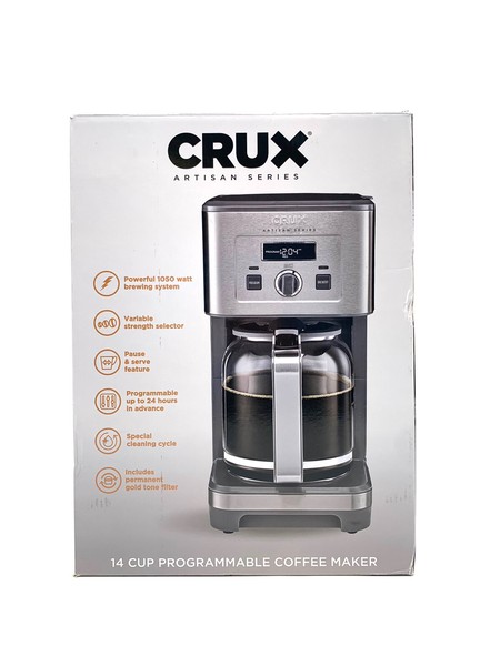 Bella 12 Cup Programmable Coffee Maker, Up to 24 Hours, Gray/Silver TESTED Photo Related