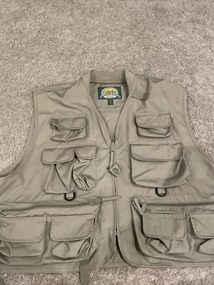 Cabela's ~ Tan Fishing Hunting Photography Outdoor Utility Vest ~ Size XL - Image 1 of 4
