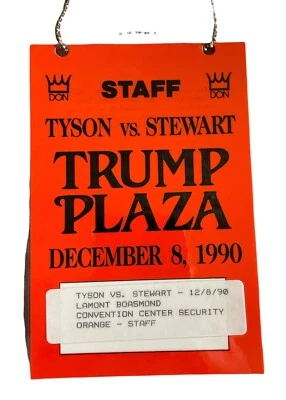 😵🥊 Tyson vs. Stewart - CREDENCIAL DE BOXEO / PASE / BOLETO - ¡¡Trump Plaza!!️ Foto 1 de 3