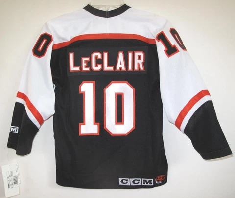 CCM PHILADELPHIA FLYERS KIDS JOHN LECLAIR BLACK HOME JERSEY BOYS S/M Cover