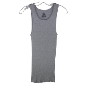 Hanes Comfort Tank weich gerippt ärmellos Unterhemd grau Größe Teen Jugend Large - Bild 1 von 8