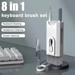 8 In 1 Keyboard Cleaning Kit Earphones Cleaner Brush For AirPods Computer Tablet - Picture 1 of 6