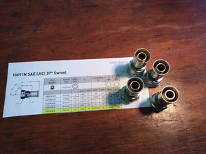 10691N-8-8 Parker 91 Series Hose End - (Lot Of 4) - Picture 1 of 3