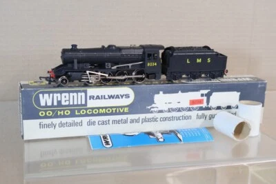 WRENN W2225 RE NUMBERED LMS BLACK 2-8-0 CLASS 8F GOODS LOCOMOTIVE 8034 om - Image 1 of 4
