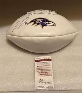 Torrey Smith signed Baltimore Ravens Logo Football - JSA - Super Bowl 47 Champ