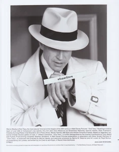 DICK TRACY Movie WARREN BEATTY 1990 HOLLYWOOD 8x10 Press Kit B/W Still PHOTO - Picture 1 of 3