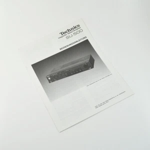 Technics SU-500 - Amplificador estéreo integrado - Manual de instrucciones - alemán - Imagen 1 de 2