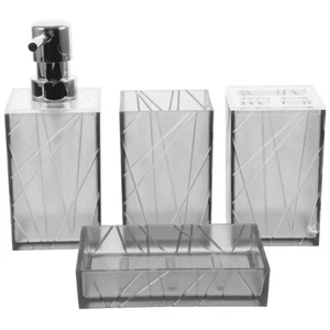 Toiletries Bathroom Dispensers Acceoories Set Soap Container Accessories Kit - Picture 1 of 12